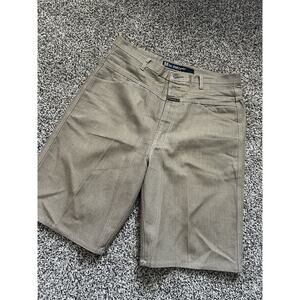 Vintage 90s Marithe Francois Girbaud Mens 38x11.5 Baggy Denim Shorts Khaki